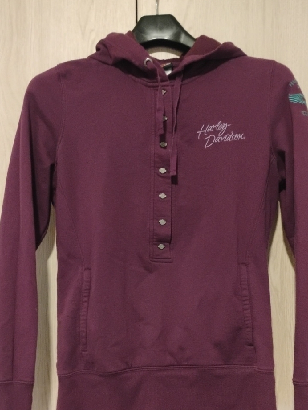 Harley-Davidson Deep Plum Purple Hooded Pullover